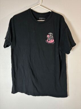 Retrofit Grim Reaper Shirt Mens L Large Death Black Graphic Casual Fashion